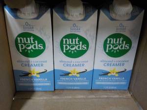 lot 53 image: Case of 12 Nut Pods 12 oz Almond an...