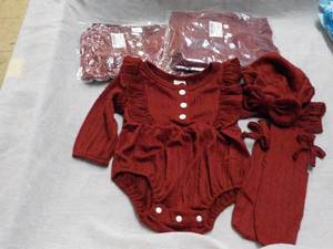 lot 106 image: 3 Sets of 3 pc 6-9 Month Outfits...