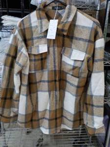 lot 111 image: Automet Plaid Flannel Shirt size M...