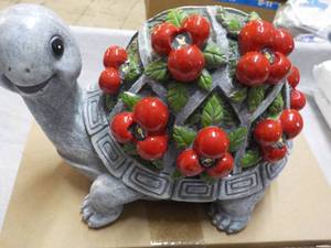lot 136 image: Solar Turtle Stature 8 x 5 x 4...