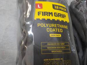 lot 190 image: 36 pair size Large Firm Crip Polyur...