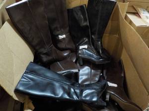 lot 216 image: Large box of Mid Calf Boots- variou...