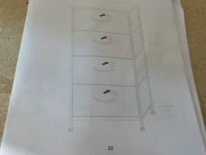 lot 230 image: 4 Drawer Wood Cabinet...