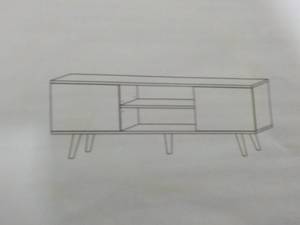 lot 241 image: Weathered Grey Wood Wlive TV Stand ...