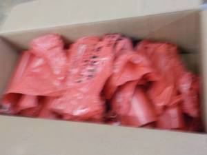 lot 255 image: 8 Rolls Extra Large Red Trash Bags...