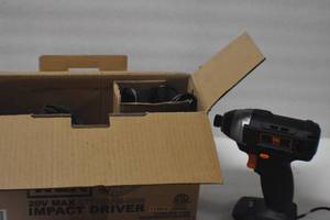 lot 74 image: WEN 49135 20V Max Cordless 14-Inch Impact Driver wCharger and Carrying Bag