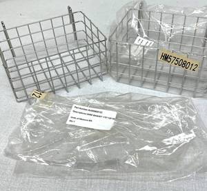 lot 69 image: Lot of 2 Wire Basket - Durable Open-Mesh Construction for Air Circulation, Visibility, and Easy Access