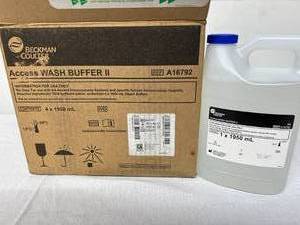 lot 71 image: MSRP $180 Lot 3 NEW Beckman Coulter A16792 Access Wash Buffer II Liquid Reagent - Ready-To-Use Liquid Form, Washes Away Unbound Components