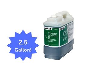 lot 48 image: MSRP $300  1 Case (1 -2.5 Gallon bottle per case) NEW Ecolab 6100428 MAXX Dual Action Floor Cleaner - Bright Speed - Dual-Purpose, Low-Foaming Alkaline Cleaner, For Daily Use or Scrub &amp Recoat