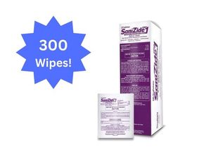 lot 64 image: MSRP $200 &nbsp NEW 1 Case (300 Wipes) Sanizide Pro 1 Medical Dental Non-Porous Surface Disinfectant Wipes  Hospital Grade, Fast-Acting Formula  Ideal For Medical, Dental, And Clinical Use  Kills Germs &amp Bacteria On Hard Surfaces