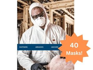 lot 53 image: Lot of 4 NEW 3M 8511 10-Pack&nbspN95 Particulate Respirator - NIOSH-Approved 95% Filtration for Non-Oil Particles, Cool Flow Exhalation Valve, Reduces HeatMoisture, Adjustable M-Noseclip