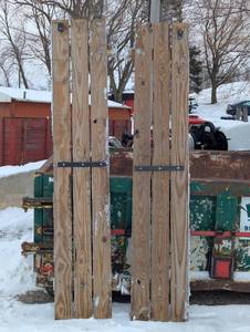 lot 17 image: Truck Bed rails - Pressure treated wood green treated