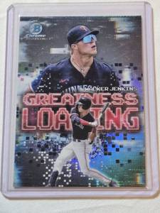 lot 25 image: Walker Jenkins Rookie 2025 Topps Greatness Loading Refractor GL-24 - Minnesota Twins Baseball Card