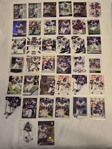 lot 28 image: Lot of 38 Adrian Peterson Football Cards