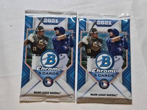 lot 59 image: Lot of 2 Unopened Packs of 2021 Bowman Chrome Series