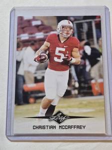 lot 109 image: Christian McCaffrey Rookie 2017 Leaf #01