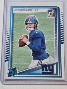 lot 150 image: Jaxson Dart Rookie 2025 Donruss #400 - New York Giants Football Card