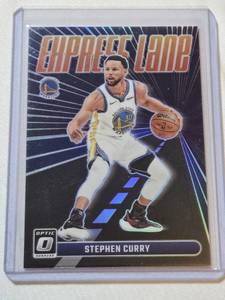 lot 160 image: Stephen Curry 2023-24 Panini Donruss Optic Express Lane Silver Prizm #25 - Golden State Warriors Basketball Card