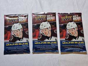 lot 165 image: Lot of 3 2020-21 Upper Deck Hockey Packs
