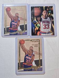 lot 168 image: Lot of 3 Grant Hill Rookie Cards
