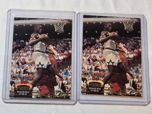 lot 193 image: Lot of 2 Shaquille ONeal Rookie Basketball Cards
