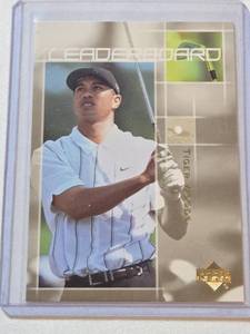 lot 197 image: Tiger Woods Rookie 2001 Upper Deck #60 - Golf Card