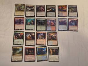 lot 205 image: Magic The Gathering Rare Cards including Obeka, Brute Chronologist, Lucius the Eternal, and Exotic Orchard