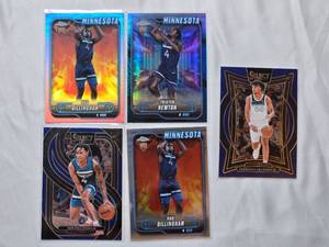 lot 207 image: Lot of 5 Rookie Basketball Cards Featuring Rob Dillingham, Tristan Newton, Terrance Shannon Jr.