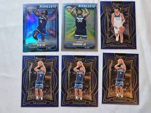 lot 221 image: Lot of 6 Timberwolves Rookie Cards Featuring Tristen Newton, Terrence Shannon Jr., and Rob Dillingham