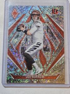 lot 222 image: Joe Burrow 2024 Panini Phoenix Sparkle Insert #80 - Cincinnati Bengals Football Card