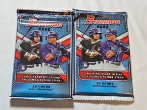 lot 229 image: Lot of 2 Bowman 2022 Baseball Card Packs