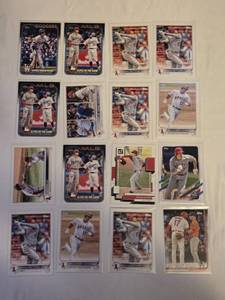 lot 238 image: Lot of 16 Shohei Ohtani Baseball Cards with Various Sets and Features Including Elites of the Game and 100 Career Home Runs.