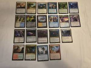 lot 241 image: Lot of Magic The Gathering Rares Including Mirror Entity and Sword of Vengeance