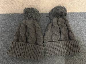 lot 63 image: 2 Womens Braided Winter Hats