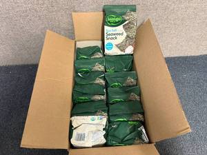 lot 133 image: 12 Bags Of Bibigo Sea Salt Seaweed Snacks