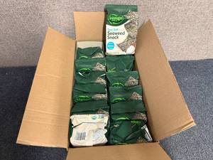 lot 134 image: 12 Bags Of Bibigo Sea Salt Seaweed Snacks