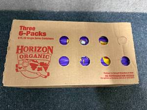 lot 177 image: 3 X 6Ct Packs Of Horizon Organic Vanilla Milk