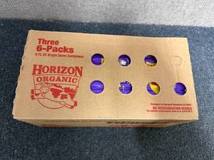 lot 178 image: 3 X 6Ct Packs Of Horizon Organic Vanilla Milk