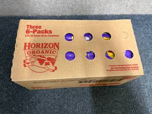 lot 180 image: 3 X 6Ct Packs Of Horizon Organic Vanilla Milk