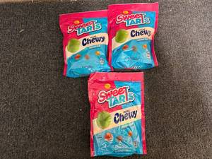 lot 217 image: 3 Bags Of Sweet Tarts Mini Chewy