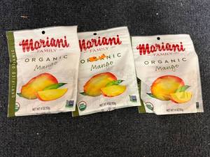 lot 224 image: 3 Bags Of Mariani Freeze Dried Mangos