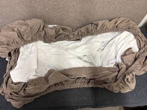 lot 62 image: 2 P Kaufman King Sized Bed Skirts