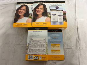 lot 330 image: 3 X 2Ct Packs Of Neutogena Spf 55 Sunscreen