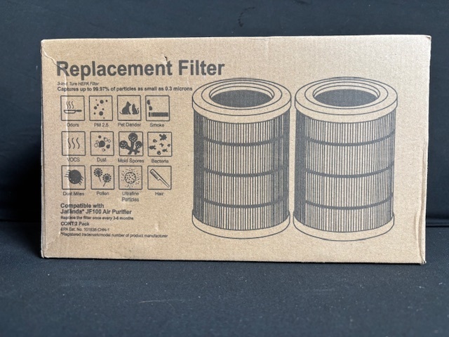 lot 196 image: JF100 Replacement Filter - 2-Pack for Filtration System (Lot of 2)