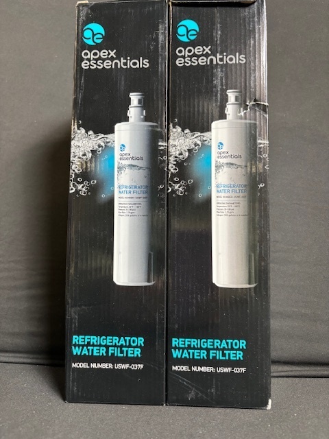 lot 36 image: Apex Essentials Refrigerator Water Filter USWF-03F - 2-Pack
