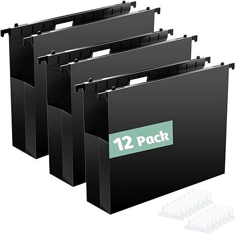 lot 47 image: Shutex Extra Capacity Plastic Organizer - OfficeHome, Black