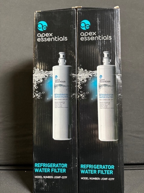 lot 51 image: Apex Essentials USWF-037F Refrigerator Water Filter - 2-Pack