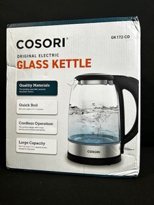 Cosori GK172-CO 1.7L Glass Electric Kettle - Cordless, 7-Cup Capacity
