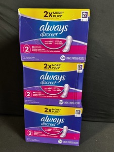 lot 232 image: Always Discreet Bladder Leakage Liners - 120 LinersBox - 3 Boxes