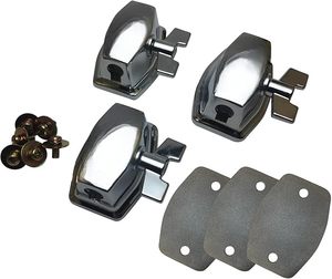 lot 239 image: Ross Percussion TomFloor Tom Leg Brackets - Chrome - New X002H0NBRR